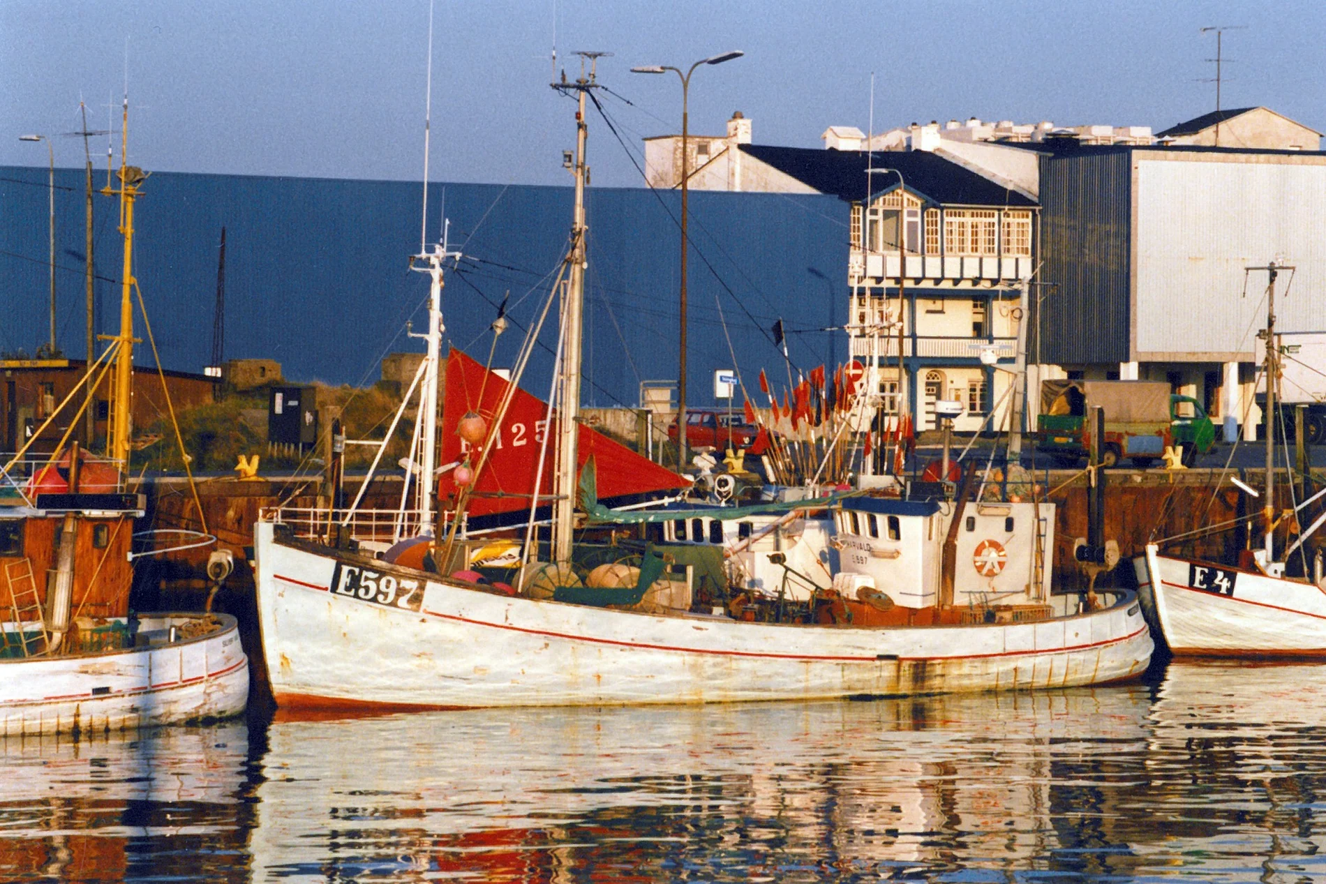 Jannies farfars gamle fiskekutter ved kajen